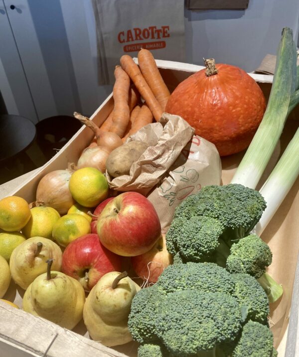 Panier moyen de fruits et légumes